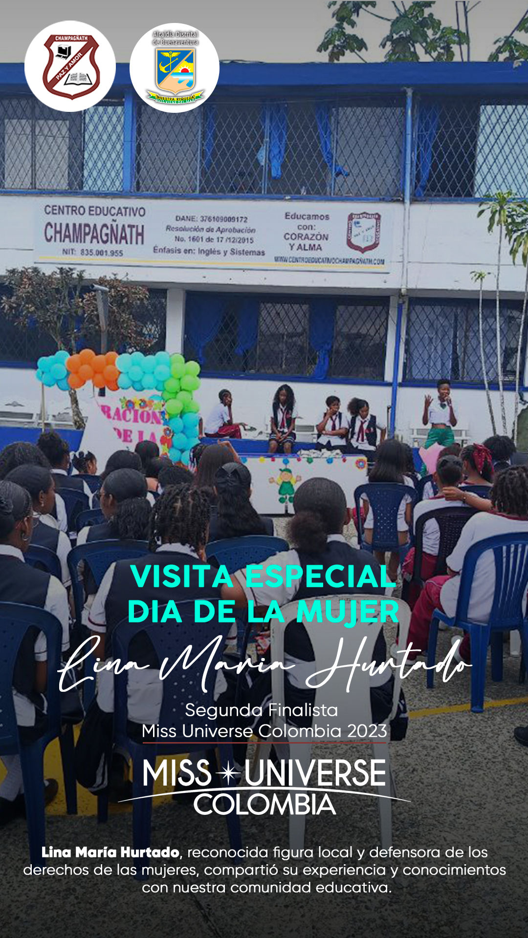 Celebración del Día de la Mujer con una Invitada Especial: Miss Buenaventura Lina María Hurtado