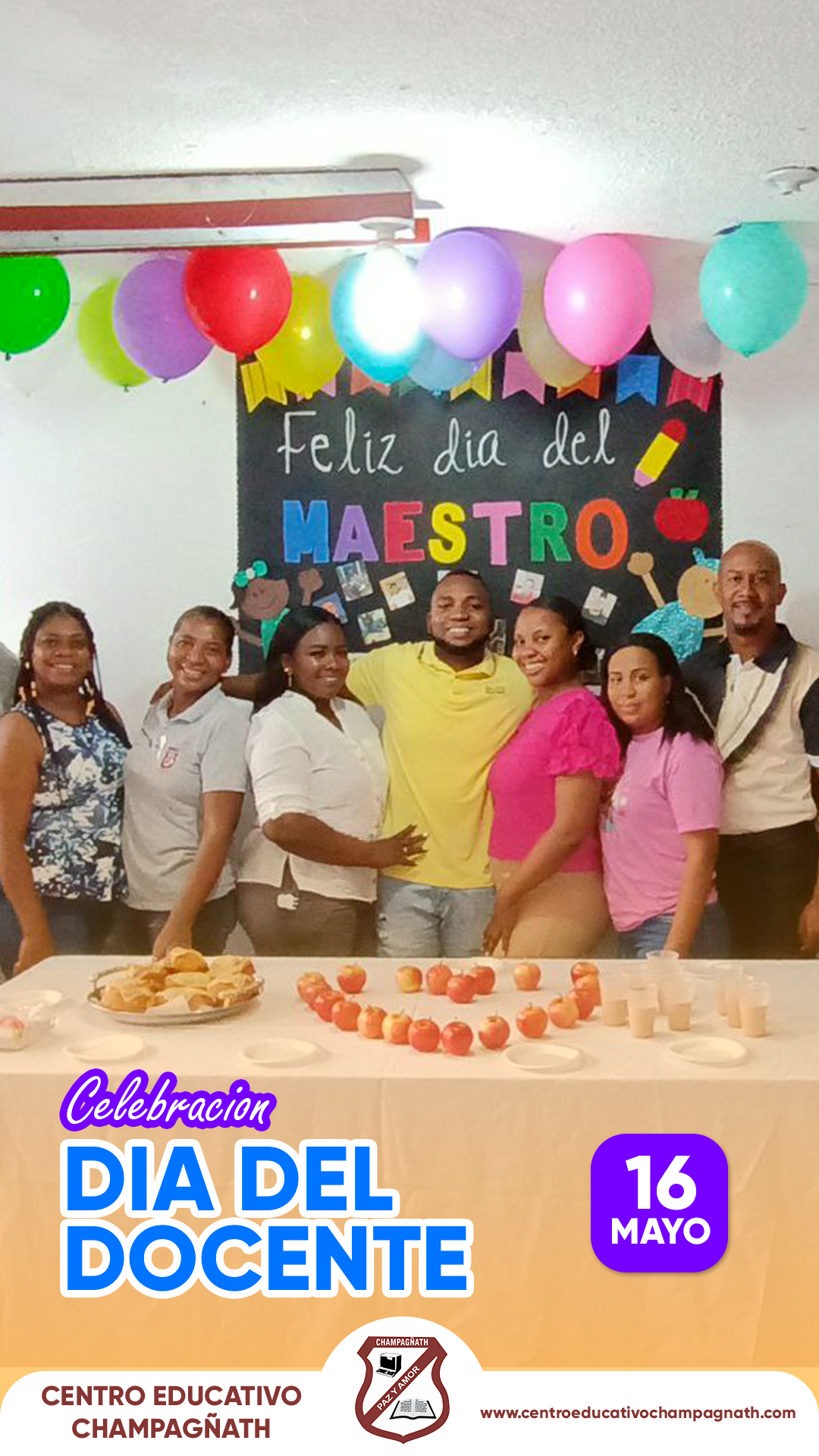 Celebración del Día del Docente en el Centro Educativo Champagñath