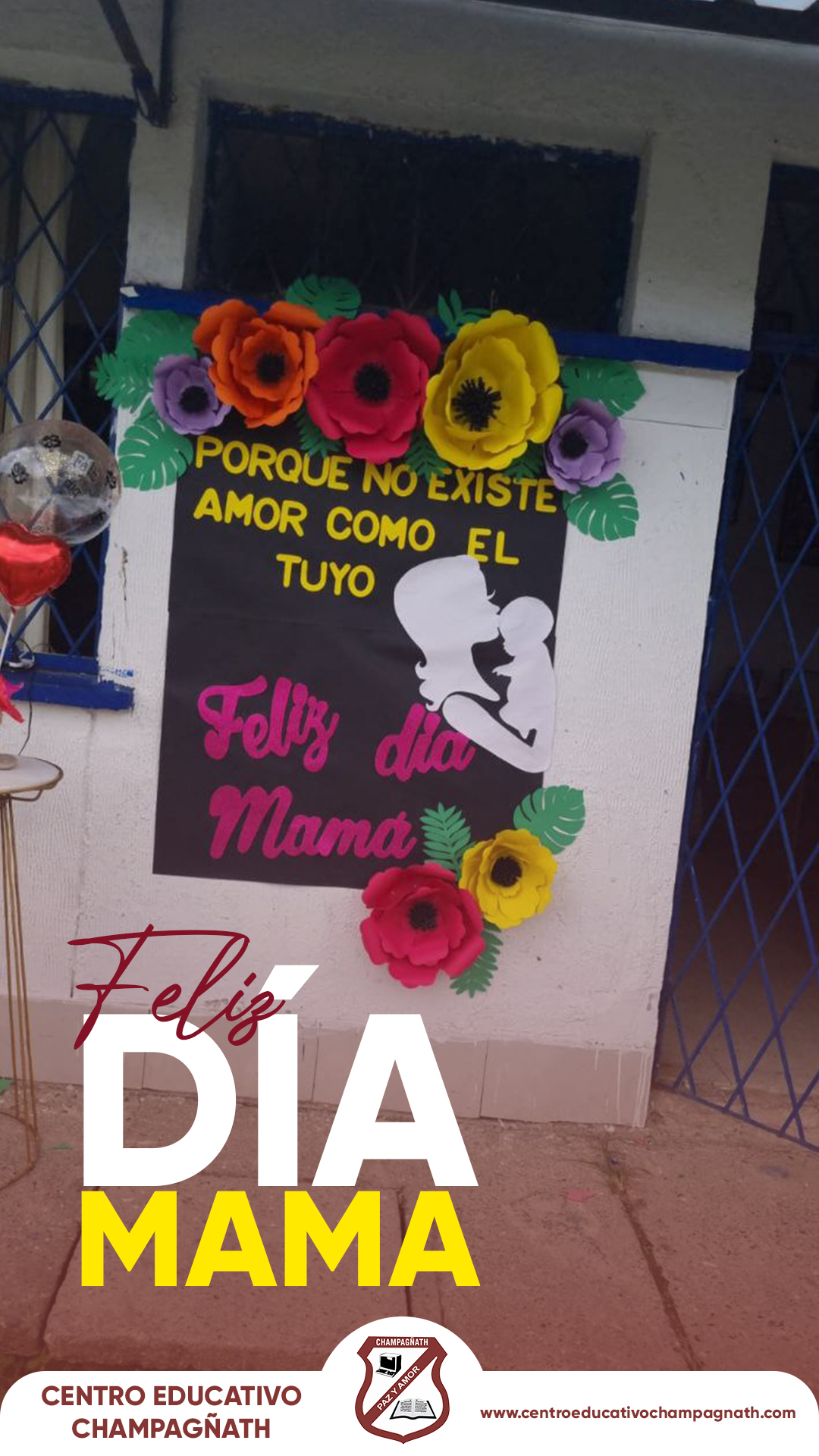 Celebración del Día de la Madre en el Centro Educativo Champagñath